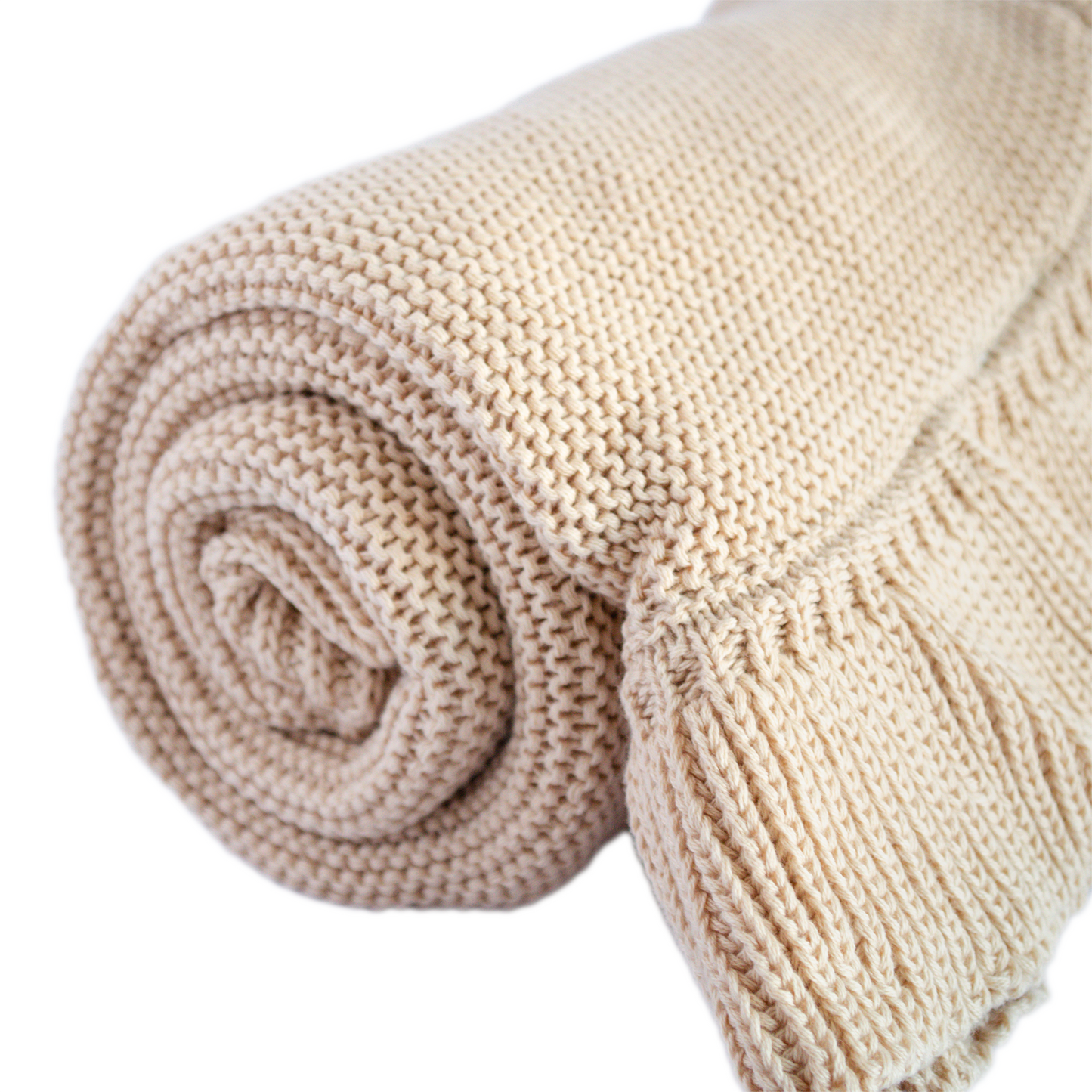 Ruffle Knit Blanket