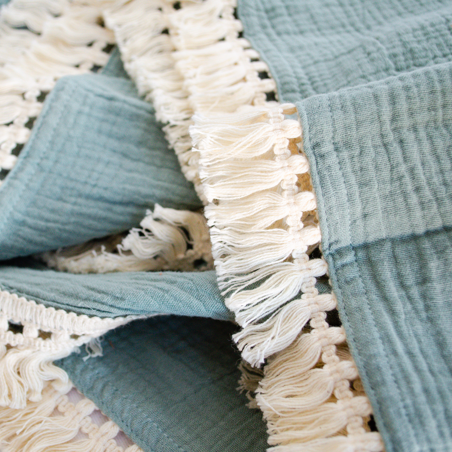Fringe Swaddle Blanket