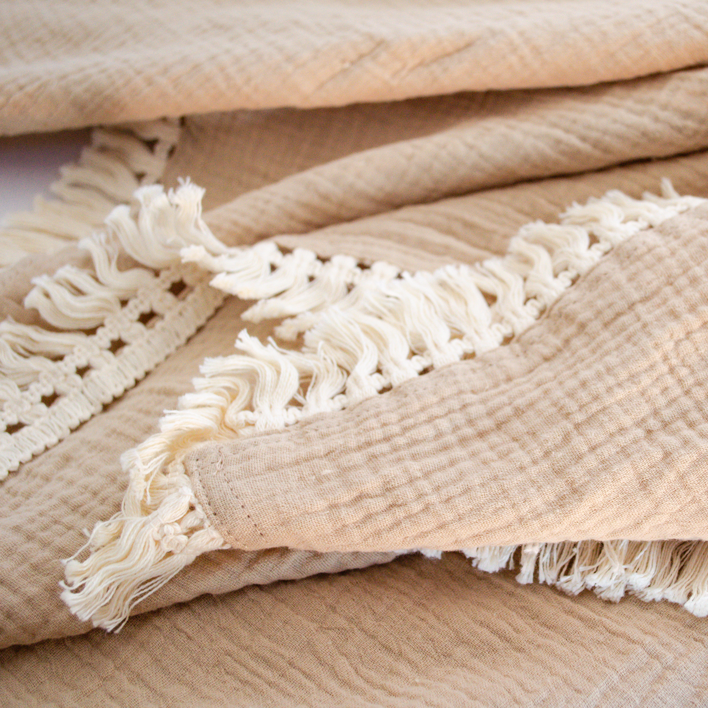 Fringe Swaddle Blanket