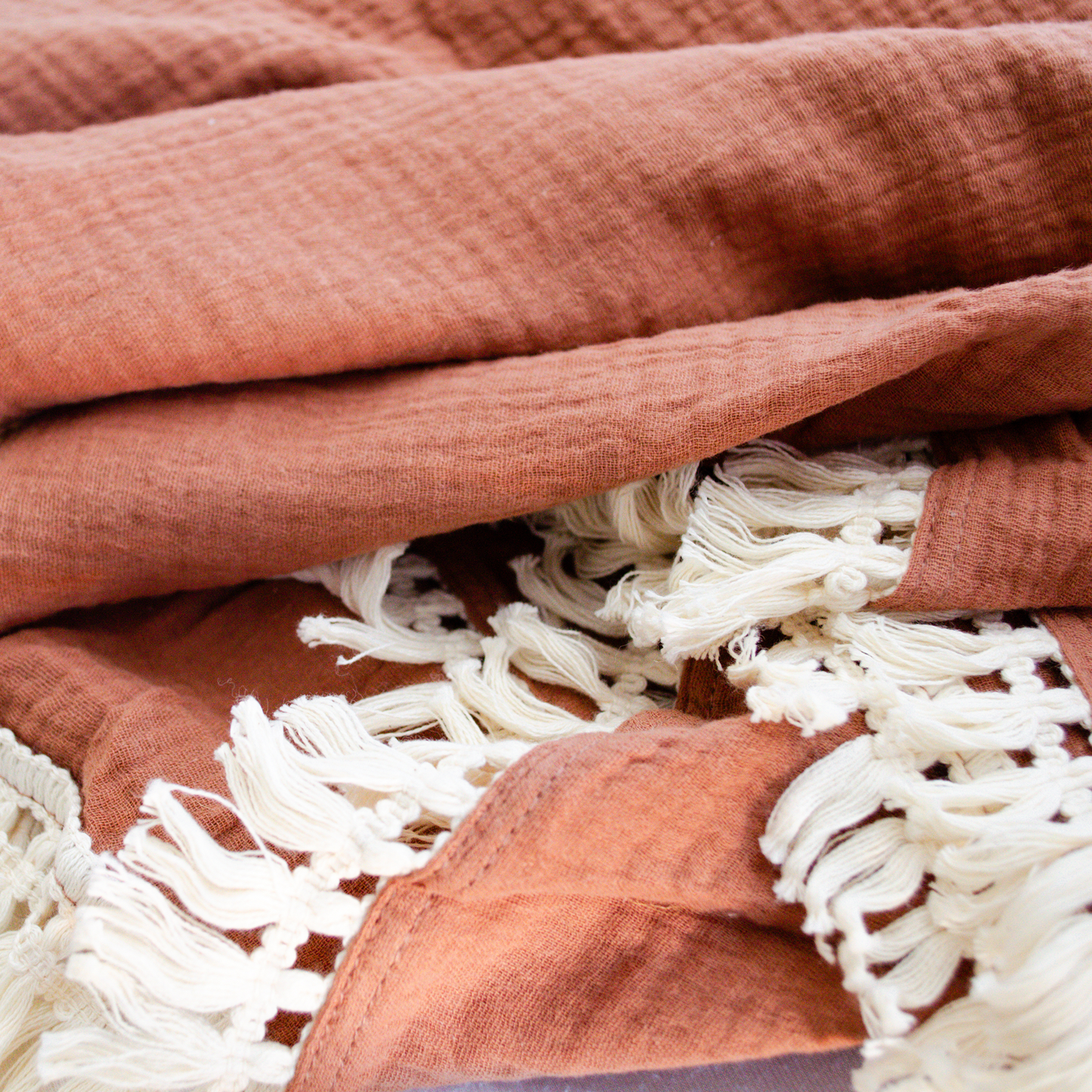 Fringe Swaddle Blanket