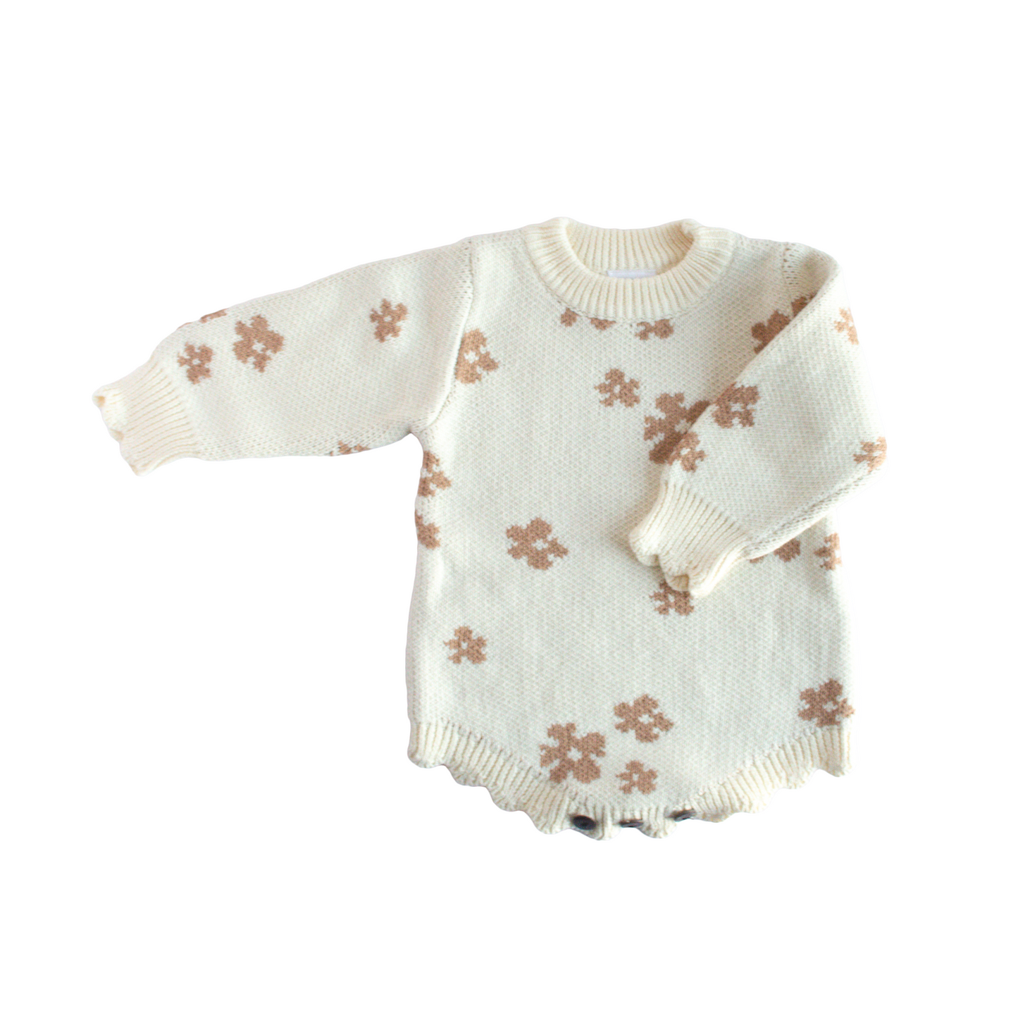 Floral Knit Romper