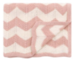Chevron knitted blanket