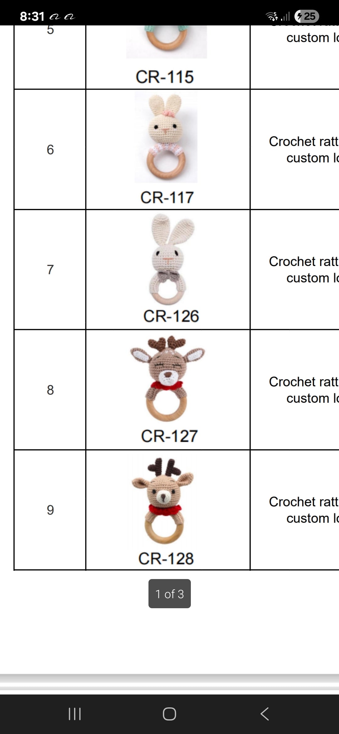 Crochet Rattles