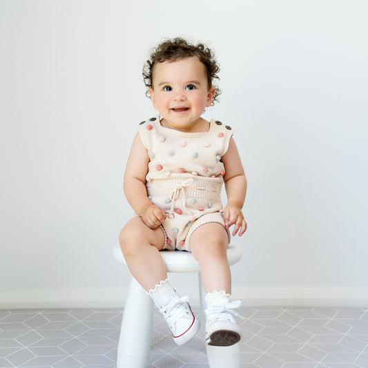 Knit Bobble Romper