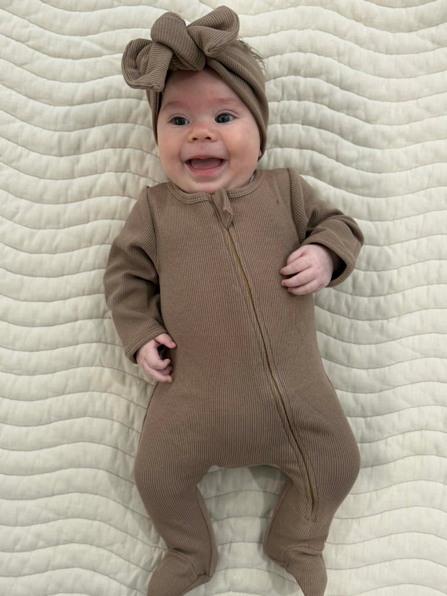 Brown Onsie with headband