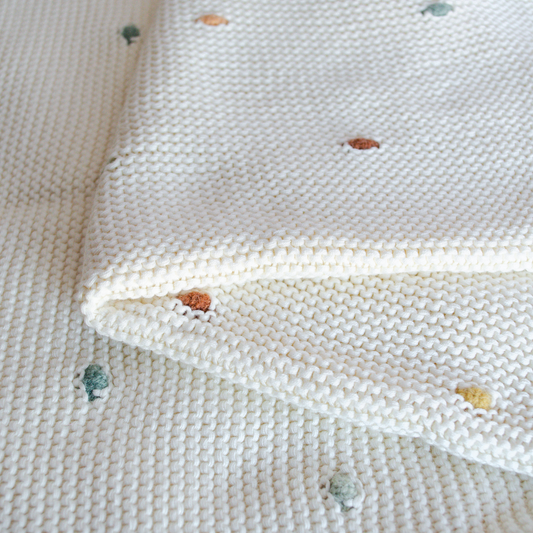 Polkadot Knit Blanket
