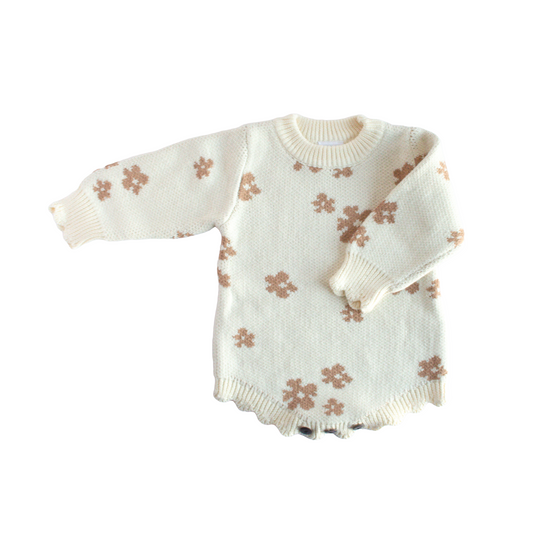 Floral Knit Romper