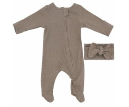 Brown Onsie with headband